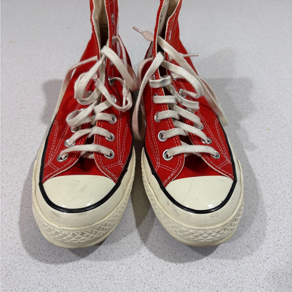 Red High-Top Converse - Picture 3 of 6